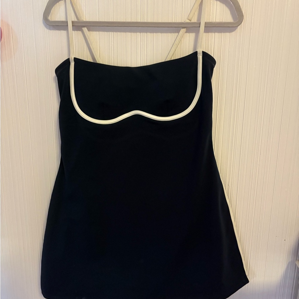 Navy Alo Dress with White Trim